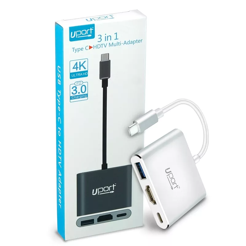uPort 3-Port HDMI Switch – Seamlessly connect up to 3 devices to one HDMI display. Supports 4K UHD resolution for stunning visuals. Easy switching with a button. Perfect for home entertainment!
