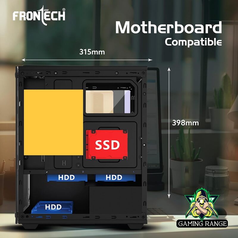 Frontech ROCK FT-4284 RGB Gaming Tower Case