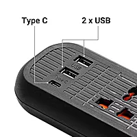 Frontech FT-3514 with 4 universal sockets, 1.5 m cable, LED indicator & surge protection. Compact and safe for everyday use.