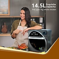 AGARO Royal Air Fryer For Home, 14.5L, Rotisserie Convection Oven, 1700W, Electric Oven