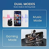 Portronics Harmonics Twins S12 in Ear TWS Earbuds with Mic, 24H Playtime 13mm Dynamic Driver, Bluetooth 5.3v