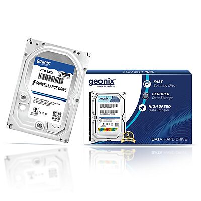 GEONIX SATA Desktop Internal Hard Disk Drive (HDD), 3.5 Inch,2 Years Warranty-2 TB