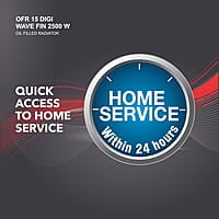 Havells OFR 15 Wave Fin DIGI with 3 Heat Setting, 2500 watt, Automatic Digital Control of Temperature