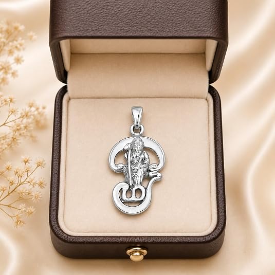 925 Sterling Silver Lord Murugan and Kartikeya Vel Pendant for Men & Women