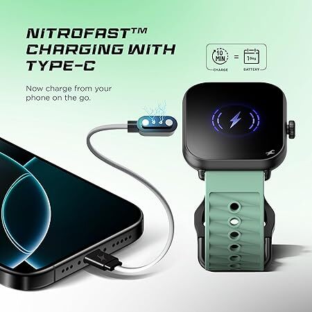 Fastrack MYND 1.93” AMOLED Display Smart Watch