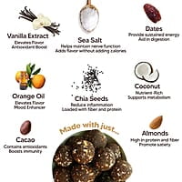 EAT BETTER CO - Better Laddoos - Orange & Chocolate - Delicious Sugar-Free Laddoos | Energy-Bar Replacement | Dry-Fruit Laddoo | High Protein And Instant Energy - Pack Of 20 - 200 Gm