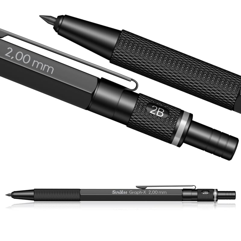 SCRIKSS GRAPH X MECH PENCIL 2.0mm Black SCRIKSS GRAPH X MECH PENCIL 2.0mm Black