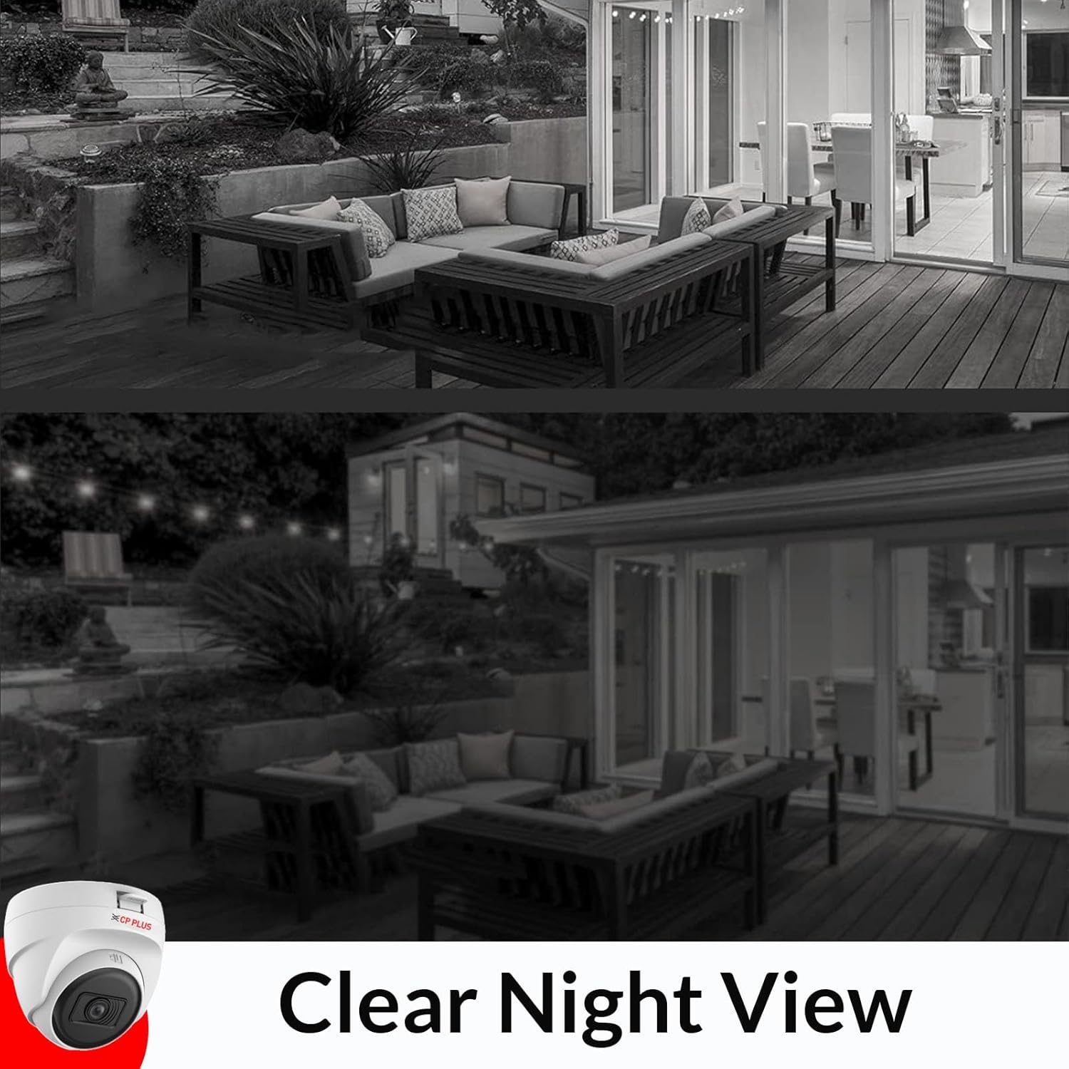 Open Box CP PLUS 2.4MP Full HD IP Indoor Wired Dome Camera  Compatible with DVR only | 30 Meters IR Black & White Night Vision | 3.6mm Lens | Motion Detection, White, CP-URC-DC24PL3