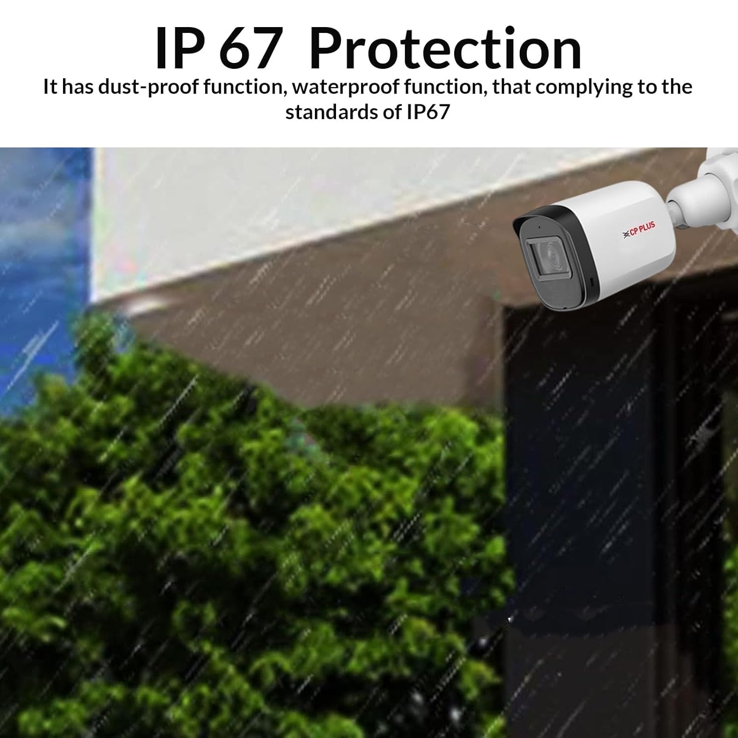 Open Box CP-Plus 2.4MP IR Wired Bullet Outdoor Camera Compatible with DVR only | 3.6mm Lens | 30 Meter Black & White Night Vision | IP67 | Analog HD CCTV Camera, White, CP-URC-TC24PL3