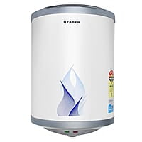 Faber Vulcan 10L Vertical Storage Water Heater Heating Indicator, 8Bar Pressure, Temperature Control 2000W