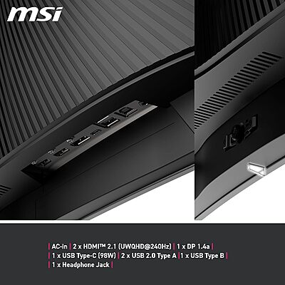 MSI,34 Inch, 240Hz Refresh Rate Monitor, MPG 341CQPX QD-OLED