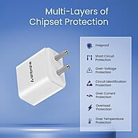 Ambrane 10.5W USB Mobile Charger Adapter, Compatibility with Android & Other USB Enabled Devices, Multi-Layer Protection, Made in India Wall Charger Adapter, BIS Certified