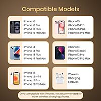 Portronics Flux 15W MagSafe Qi2 Wireless Charger – Black: Experience fast and efficient charging with this sleek, portable charger. Compatible with all Qi-enabled devices for ultimate convenience.