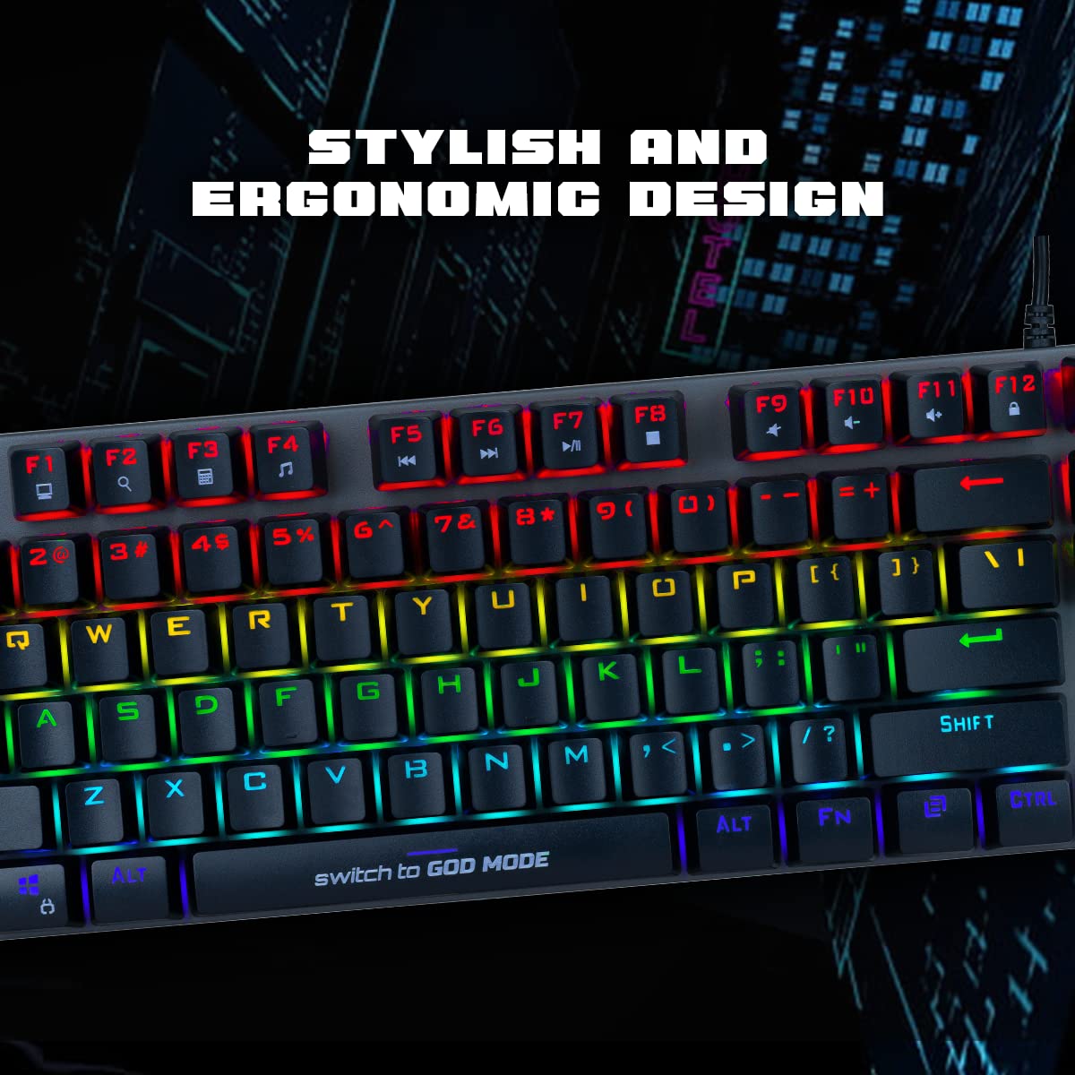 Cosmic Byte Pandora TKL Mechanical Keyboard CB-GK-26-Red