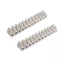 5Amp PVC Terminal Connector Strip 12 ways (Pack of 5)