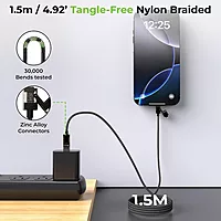 UltraProlink UL1237BLK-0150 - QuadLink 240 4 in 1 Cable 240W, 1.5M