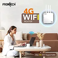 Frontech NC-0035 4G WiFi router offers fast, reliable internet via SIM card—perfect for home, travel, or remote work setups.
