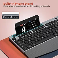 Portronics Key 10 Wireless Keyboard & Mouse Combo – Numeric Pad | Black | 1 Year Warranty