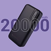 ZEBRONICS MB20000R2 Power Bank, 20000 mAh, 10W Output, Dual USB Output, Type C & Micro USB Input, Built in Protections, LED Indicator
