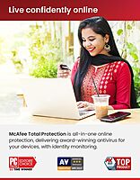 McAfee Total Protection 2024 10 Device 1 Year Antivirus Security