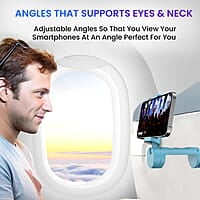 Portronics Mobot Clip Mobile Holder with 360° Adjustable Angles, Light Weight, Pocket Friendly, Mobile Stand for Table