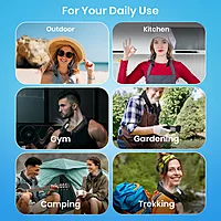 Portronics CoolAid Neck Fan – Enjoy hands-free cooling with this lightweight neck fan featuring a 4000mAh battery for long-lasting comfort. Perfect for hot days and outdoor activities!