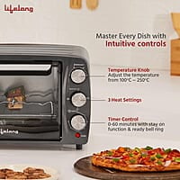 Lifelong OTG 19 Litre for Kitchen with Barbeque Tray - 1300W Oven Toaster Griller Machine Electric