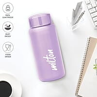MILTON Aqua 500 Stainless Steel Water Bottle, 500 ml Single walled Leak Proof
