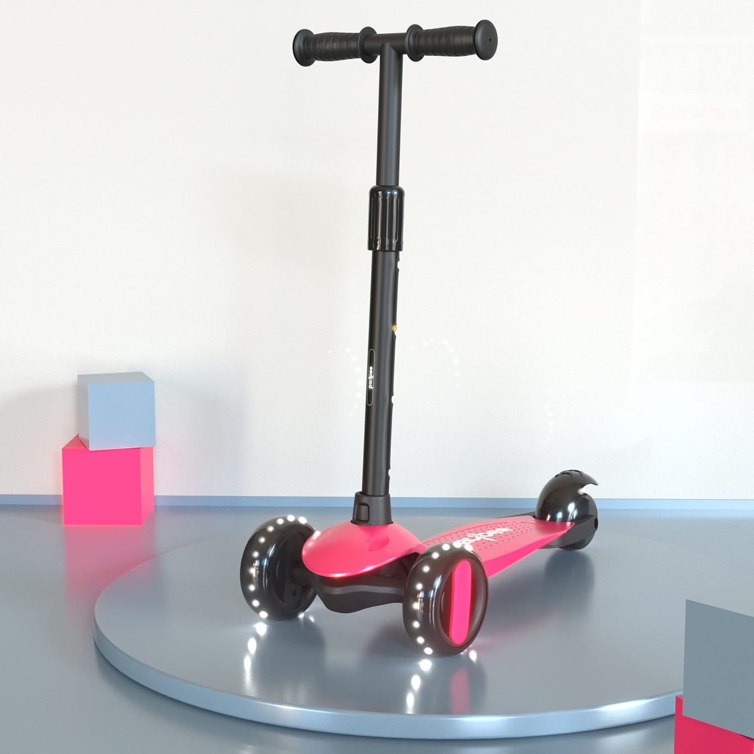 Baybee Alpha Glide Kick Scooter for Kids- Pink Baybee Alpha Glide Kick Scooter for Kids- Pink