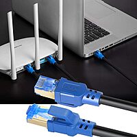 Uport CAT-7 Patch Cord 20M – Ethernet, high-speed data transfer, shielded for reduced interference, ideal for gaming and streaming, durable design, compatible with all devices, reliable connectivity.