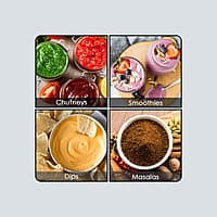 Wonderchef Nutri-blend BOLT Food Processor & Atta Kneader 600W  22000 RPM 4 unbreakable jars Black