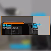 Zebronics Zeb-Crisp Pro HD Webcam – 1080p, USB, Built-in Mic, Plug & Play, Ideal for Video Calls & Streaming