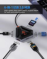 Techie 6 in 1 Type C Hub - HUBTC4