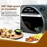 AGARO Royal Air Fryer For Home, 14.5L, Rotisserie Convection Oven, 1700W, Electric Oven