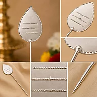 925 Sterling Silver God Murugan Vel Stand for Pooja Room, Home Decor & Daily Devotional Use