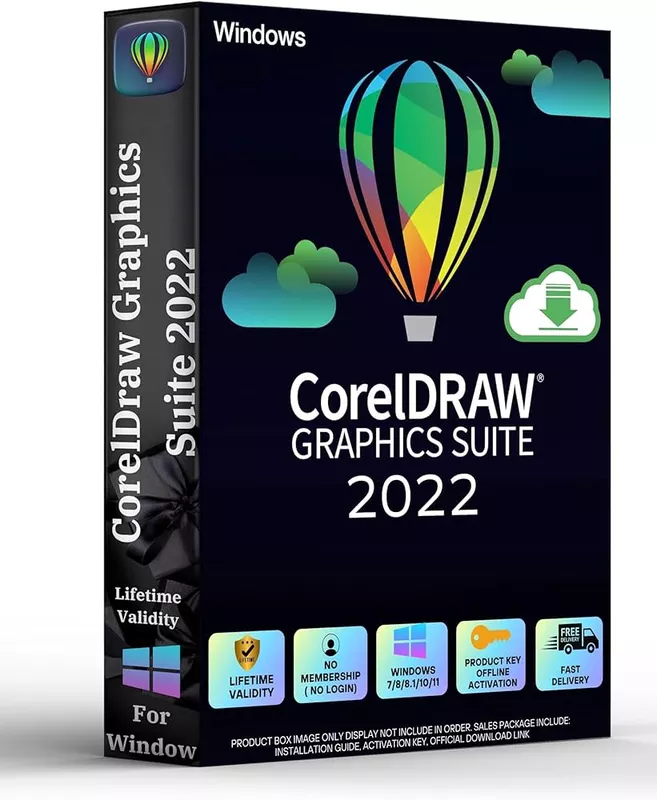 CorelDraw Graphics Suite 2022 Win (1 user) Lic (with 1 years Maintenance)
