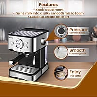 AGARO Imperial Espresso Coffee Maker, Coffee Machine, 15 Bars 1100W.