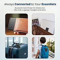 Portronics Cardfinder – Bluetooth Item Tracker helps you locate lost items easily. Attach it to keys, wallets, or bags. Use the app to find them quickly. Compact, lightweight, and user-friendly.