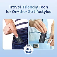 Portronics Snapcase 3 – 60W Charging Cable Kit, Blue. This versatile kit includes high-speed charging cables, perfect for powering devices quickly and efficiently. Durable and stylish design.