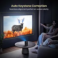 Portronics Pico 13 Smart Projector – 4K Support, 3500 Lumens, Compact Design | Wi-Fi & Bluetooth Enabled | Built-in Battery | Ideal for Home Theater, Presentations & Outdoor Movies