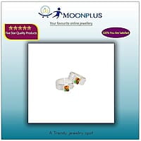 Silver Toe ring, Metti with Multi enamel design