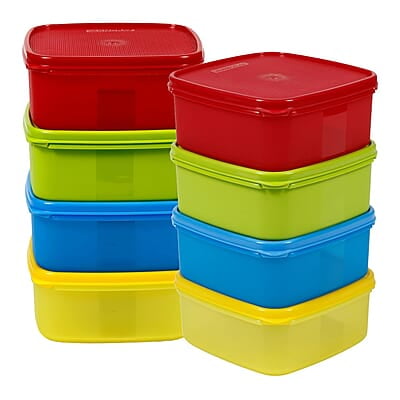 Varmora V Fresh 650 ml Set of 8 FDA Approved BPA-Free Fun Colors  Fresh and Hygienic Food Storage Container
