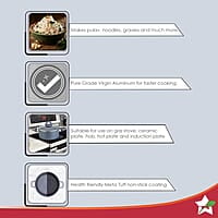 Wonderchef Granite Die-Cast Non-Stick 6-Piece Casserole Set with Lids Blue