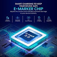 Portronics Konnect 240C – 240W Type-C Cable, 1.2M Black, high-speed charging, durable design, compatible with various devices, perfect for fast data transfer and reliable performance.