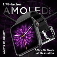 FireBoltt Visionary Amoled Smartwatch Black