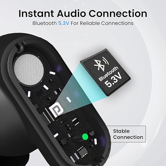 Portronics Harmonics Twins S16 in Ear Wireless TWS Earbuds with 24 Hrs Playtime, Clear Calls, Game & Music Mode, Low Latency, Bluetooth 5.3v, LED Display, Type C Fast Charging Portronics Harmonics Twins S16 in Ear Wireless TWS Earbuds with 24 Hrs Playtime, Clear Calls, Game & Music Mode, Low Latency, Bluetooth 5.3v, LED Display, Type C Fast Charging