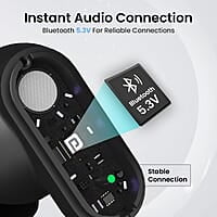 Portronics Harmonics Twins S16 in Ear Wireless TWS Earbuds with 24 Hrs Playtime Bluetooth 5.3v
