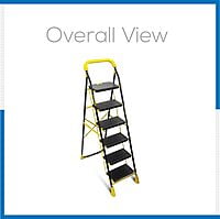 LADDER 6 STEP WITH YELLOW AND BLACK COLOR LADDER 6 STEP WITH YELLOW AND BLACK COLOR