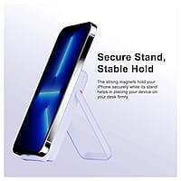 Ambrane 10000mAh Magnetic Wireless Power Bank with Stand, 15W Wireless Fast Charging, Compact 22.5W PD Wired Charger, Compatible with iPhone 12/13/14/15 & Other Wireless Devices