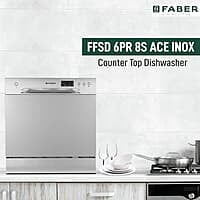 Faber 8 Place Settings Dishwasher (FFSD 6PR 8S Ace Inox